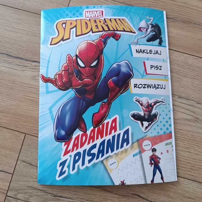 Zadania z pisaniem Spiderman książka 6+
