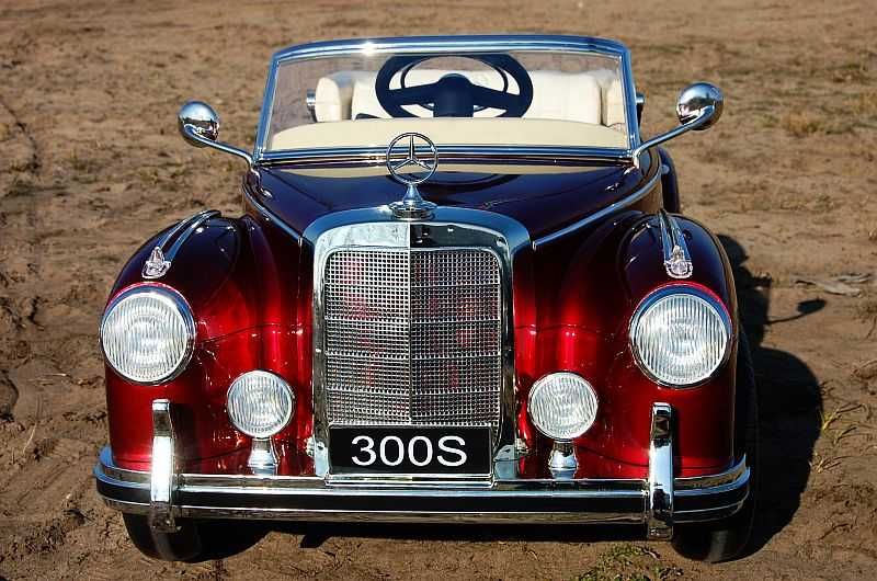 BAWIBUS.PL Auto samochód na akumulator Mercedes Benz 300S retro pojazd
