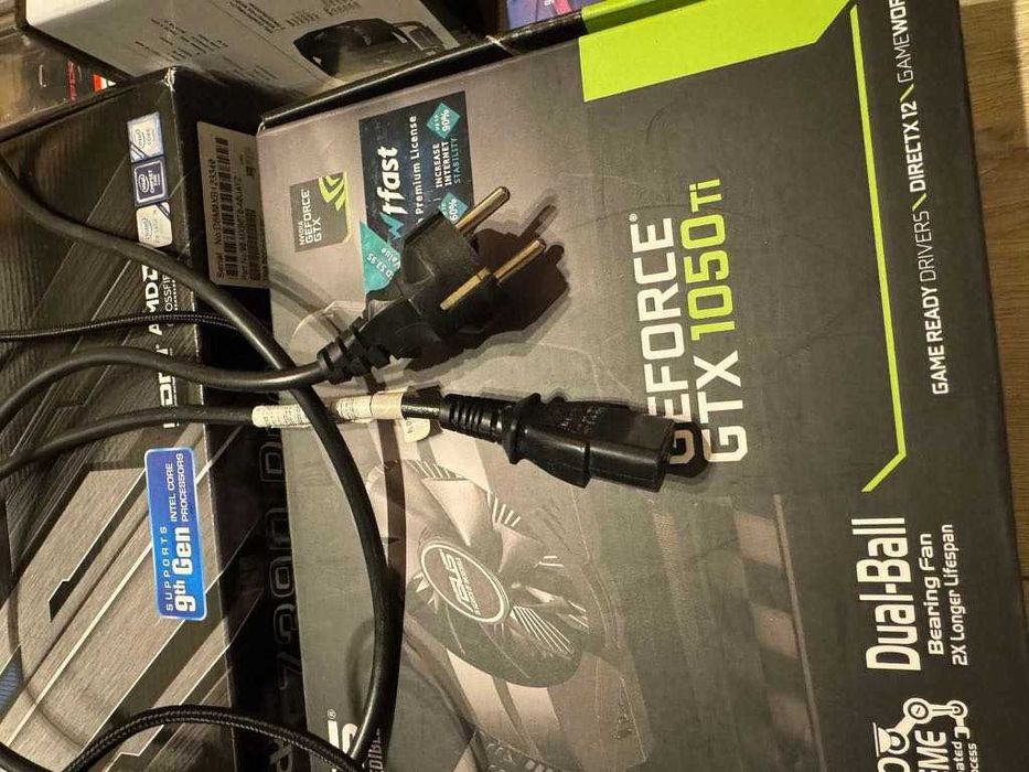 Komputer stacjonarny i59600kf + z390pro4+1050ti + 48gb ram DDR4