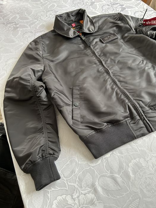 Kurtka bomberka męska Alpha Industries Flying Tigers CWU Vintage Grey haft naszywka L