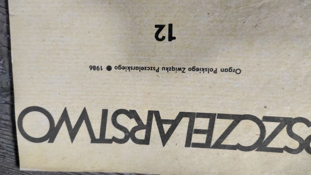 Gazety pszczelarstwo rok 1986.