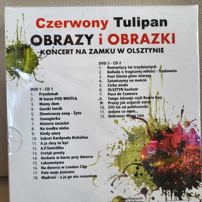 DVD CD Czerwony Tulipan Obrazy i obrazki Koncert na Zamku w Olsztynie