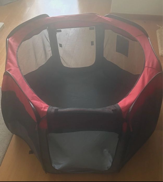 Parque portatil treino de cão