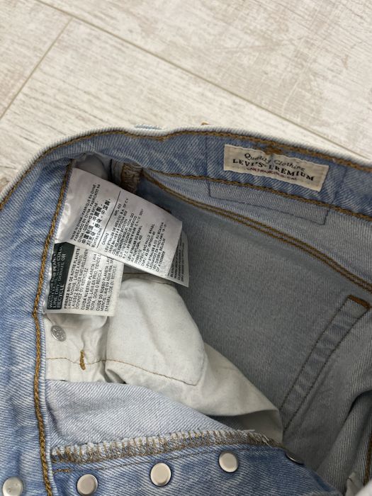 Джинсы Levis 501 синие джинси levi’s с лампасами