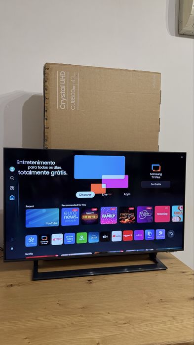 TV Samsung 43 Crystal UHD 4K CU8500