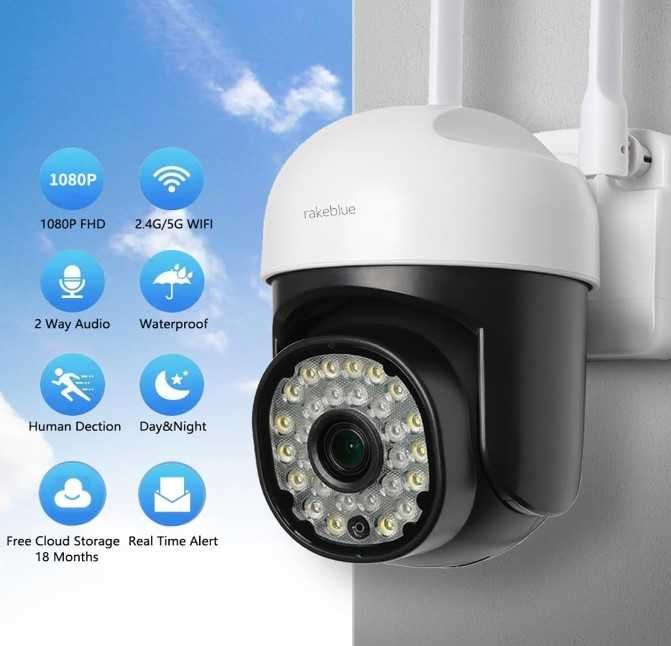 Kamera zewnętrzna kopułowa 1szt. , Kamera WiFi 360