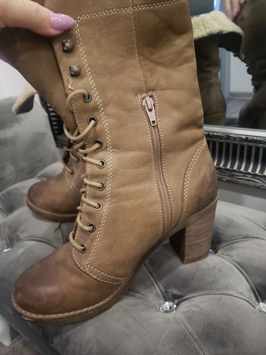 Botki skóra naturalna Lasocki