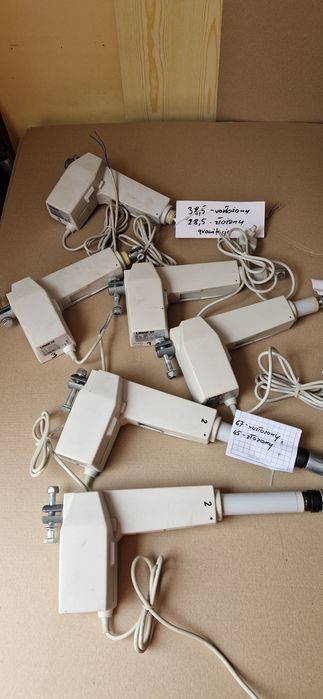 Siłowniki elektryczne, różne zastosowanie 230/12/24V  KOMPLET 2 szt