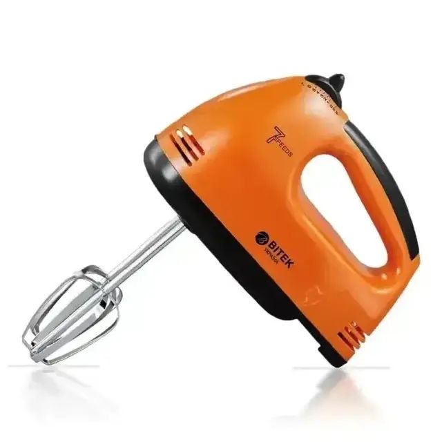 Ручний міксер 250Вт BITEK BT-6633 електричний кухонний з 2 насадками