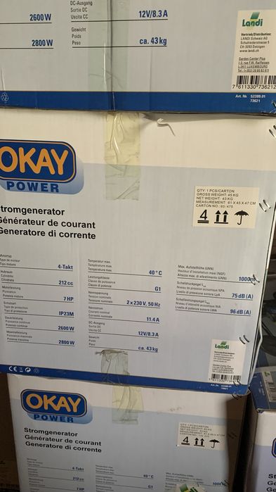 Новий генератор 2800watt
