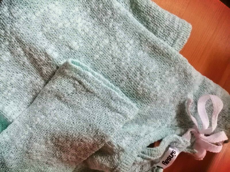 Bluzka sweter sweterek Sinsay XS bawełna kolor miętowy