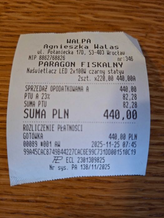 lampa naświetlacz led