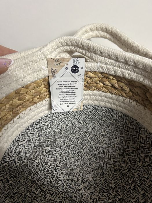 Zestaw 2 koszyków dekoracyjnych nr.6860