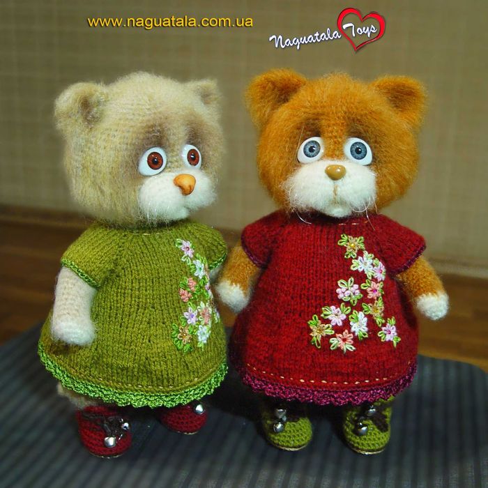 Рукодільні Котята, м'яка інтер'єрна іграшка "Кошечка"