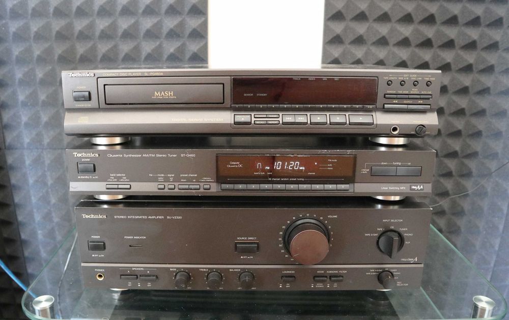 Стойка усилитель TECHNICS SU-VZ320 проигрывательTECHNICS sl-pg460a Фм тюнер TECHNICS st-g460