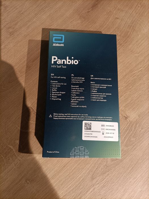 Panbio HIV Self Test - szybki test HIV z krwi