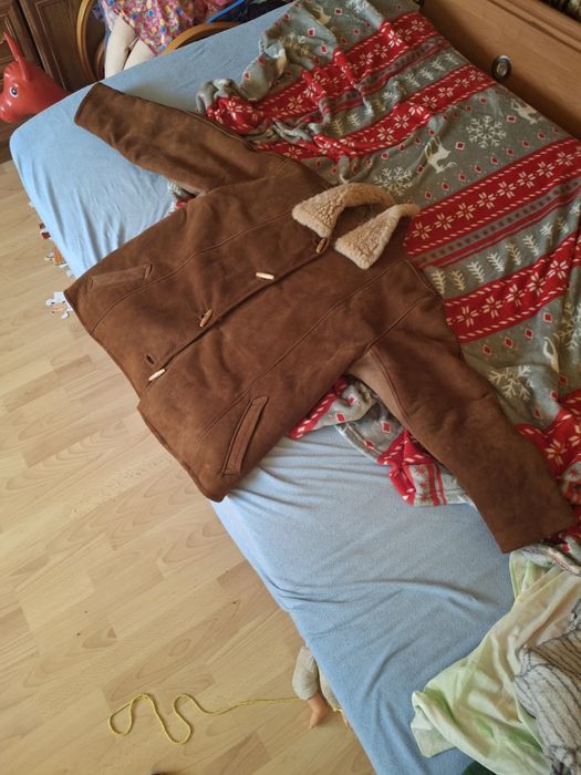 Płaszcz  z futerkiem