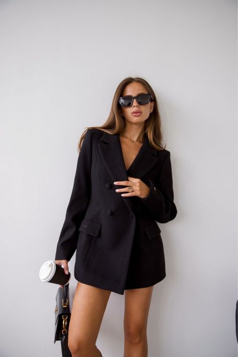 Жакет вовняний OnebyOne чорний