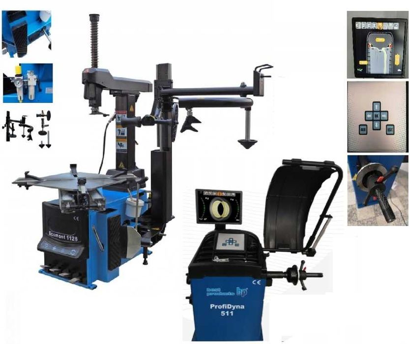 Montażownica do opon ramie ecomont 1126 -2 + WYWAŻARKA ProfiDyna 511