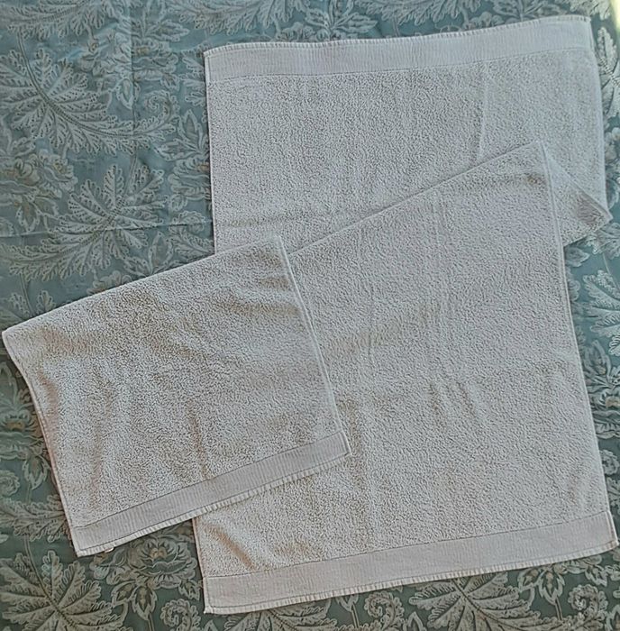 Conjunto 2 toalhas banho, 100% algodão organico, Novas