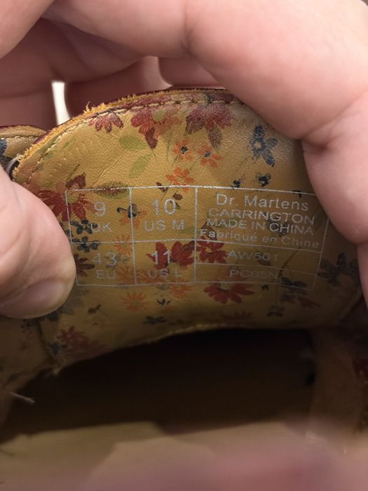 Чоловічі шкіряні туфлі броги Dr. Martens Carrington (Оригінал, 43 розмір)