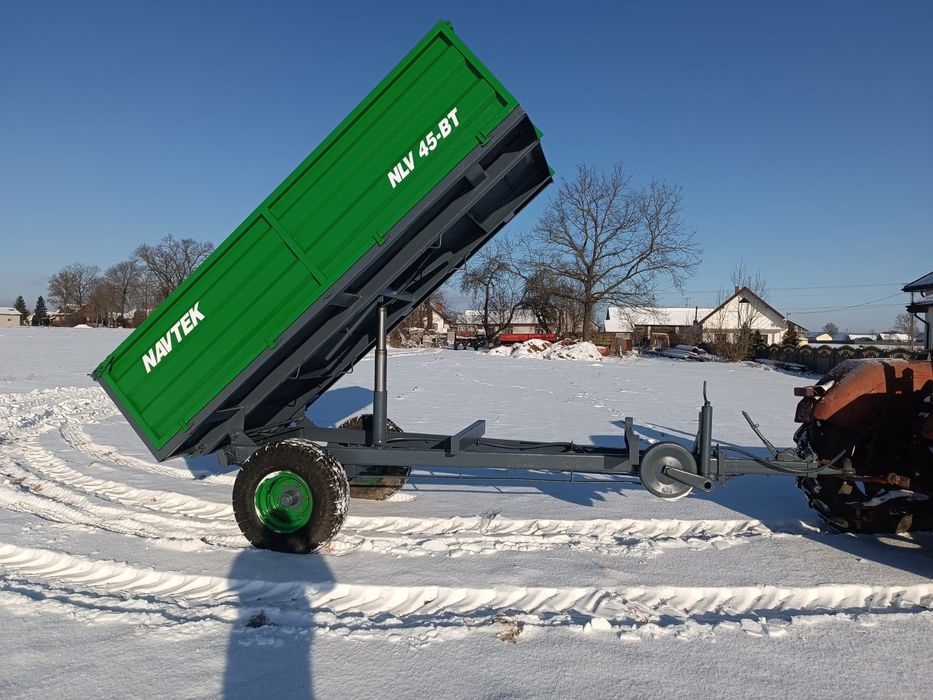Przyczepa wywrotka jednoosiowa i Tandem, wysokie składowanie