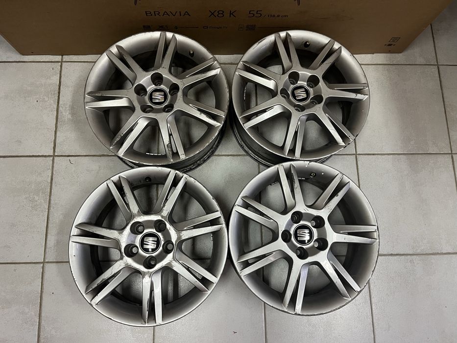 Jantes 15” 5x100 Originais Seat Ibiza, Skoda Fabia, Vw polo