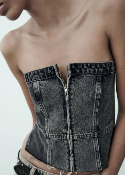 Джинсовий топ Zara