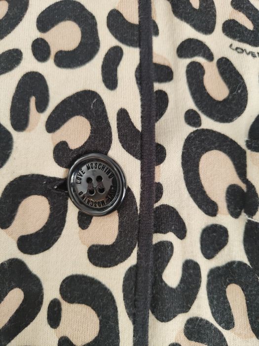 Sweter kardigan bawełniany Love Moschino