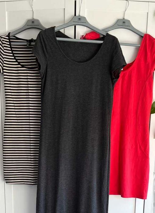 zestaw paka 3 szt sukienki casual codzienne midi maxi mini