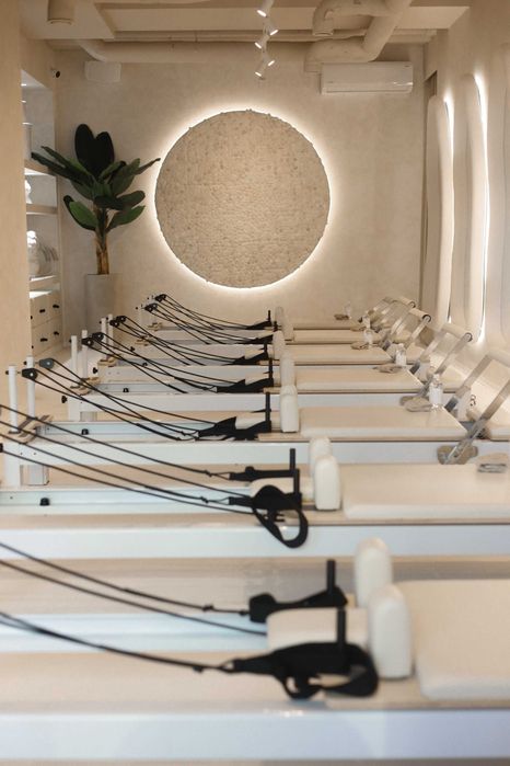 Pilates Reformer Do Studia Boho Beżowy Profesjonalny do Nowy do domu