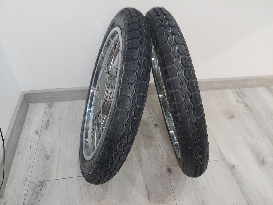 Odnowione wycentrowane kola kpl r18"wsk 125 b1 b3 opony detki pl