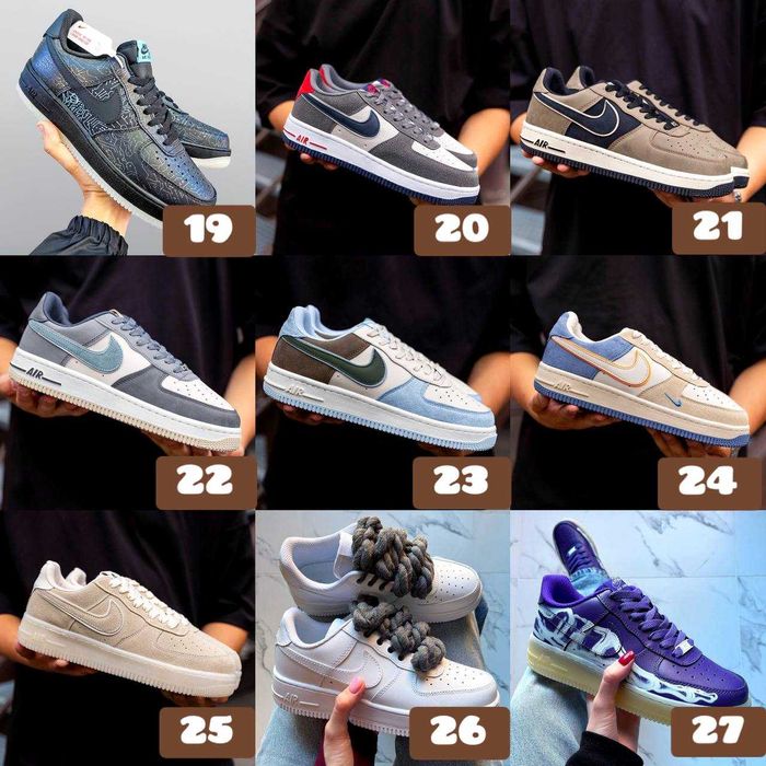 ‼️Відправляємо БЕЗ передплати Кросівки Nike Air Force 1 в усіх кольорах | Розміри 36 - 45 | Унісекс | Відправлення щодня‼️