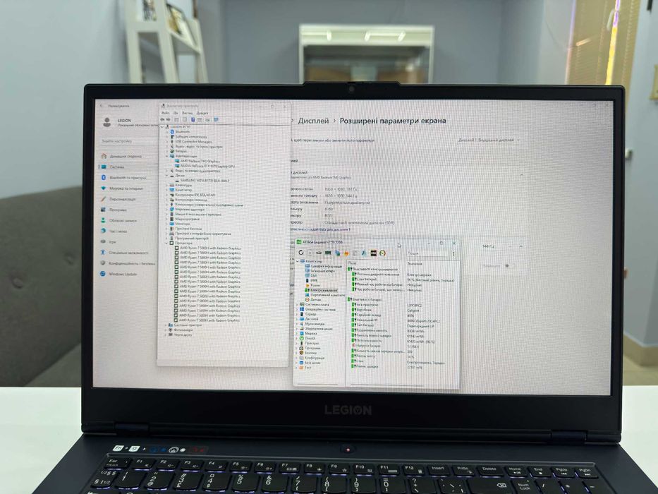 Lenovo Legion 17.3" 144Hz Ryzen 7 5800H RTX 3070 8Gb 130W 16 Gb 1 Tb