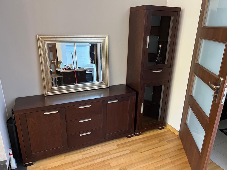 Zestaw mebli debowych fornirowanych