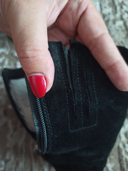 Чоботи зимові ,натуральний замш