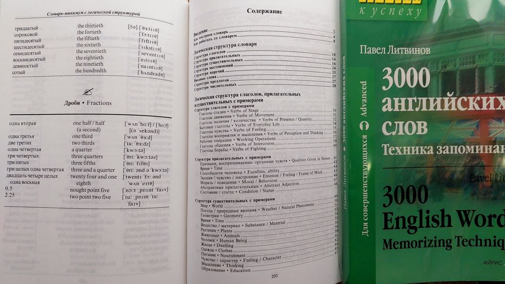 Английский язык техника запоминания слов  Литвинов 3000 слов