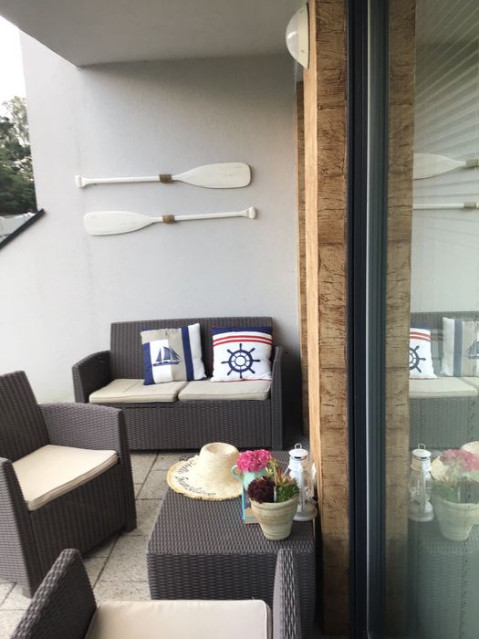 Całoroczny Apartament lubię błękit   Jantar Park-38 metr+taras+ogródek