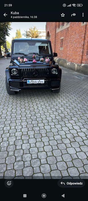 Wesele ślub przyjęcie Mercedes g klasa galenda studniówka wynajem