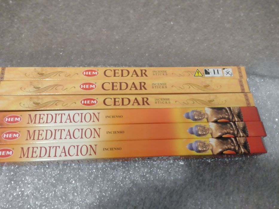 Zestaw kadzidełek cedar i meditation zestaw początkujący i uniwersalny