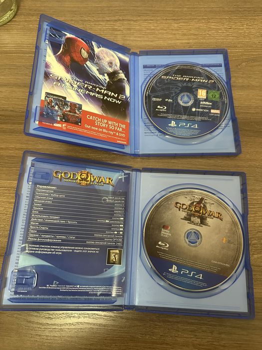 Amazing spiderman 2 god of war ps4 playstation диск игры