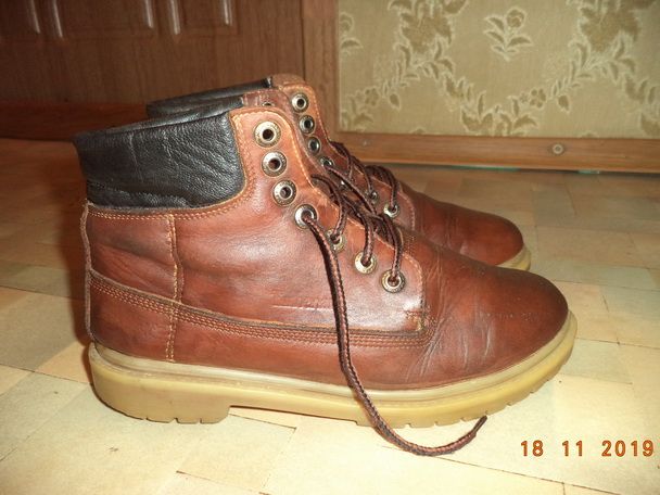 Ботинки Timberland Тимберленд, р.40, натур.кожа, мех