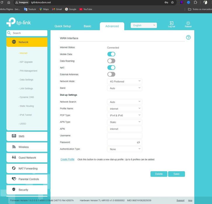 Tp-Link TL-MR105 4G Router 300mbps