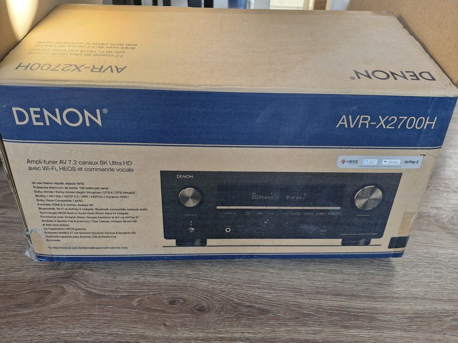 Amplituner Denon AVR-X2700H atmos, 8k, heos, earc, wifi