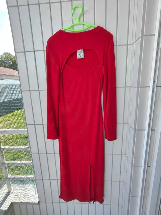 Vestido vermelho comprido