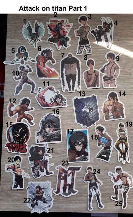 Stickers anime Attack on Titan