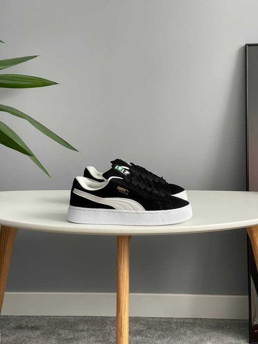 Кеди Puma Suede XL Black White кросівки пума чорні білі замша