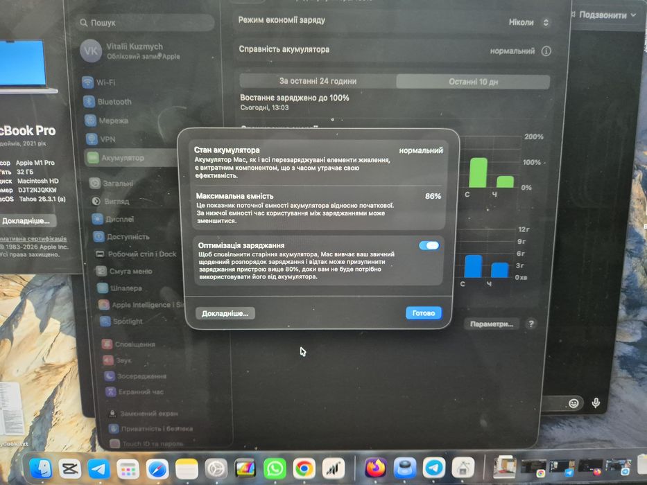MacBook M1 PRO 32 GB / 1 TB МакБук