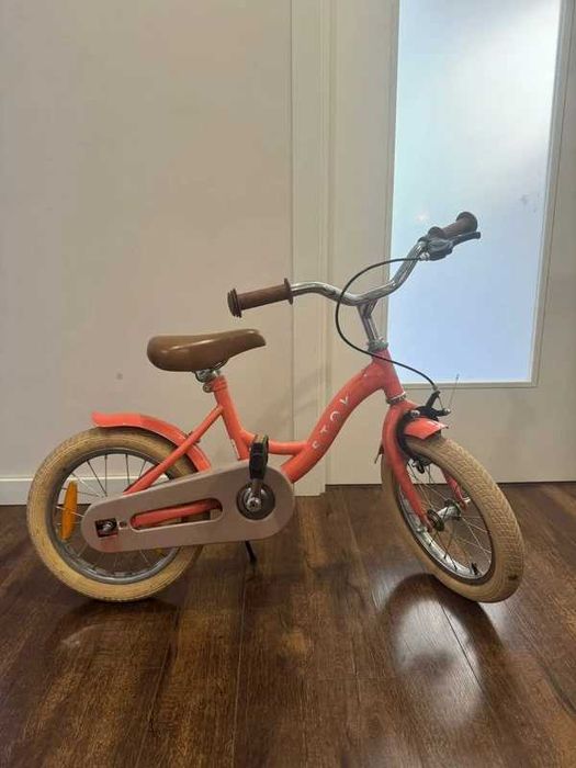 Bicicleta infantil Stoy - Cor Peach 14" - 4/5 anos