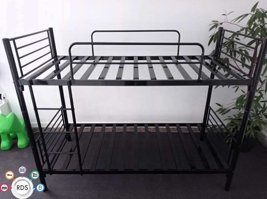 Łóżko metalowe pojedyncze lub piętrowe łóżka jednoosobowe hotelowe